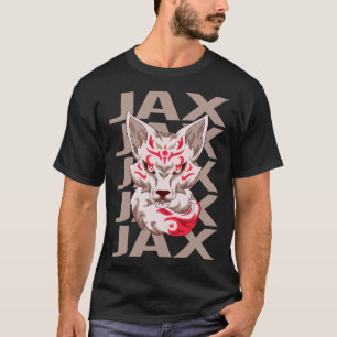 Fox Gezicht - Jax Naam T-shirt