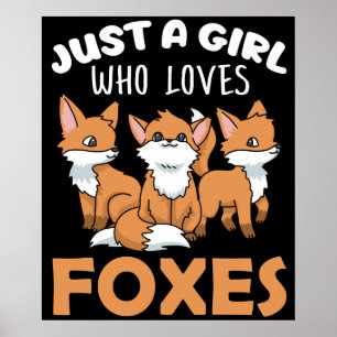 Fox Gifts Women Fox Gifts Girls Fox Lover Fox Poster