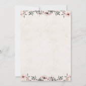 Fox Girl Baby shower Woodland Rustic Invitation (Dos)