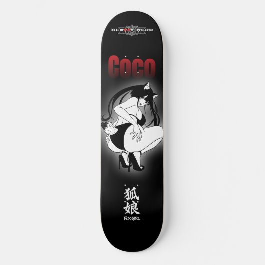 Fox girl Coco Skateboard (Voorkant)