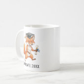 Fox Graduation Personalized Koffiemok (Voorkant links)