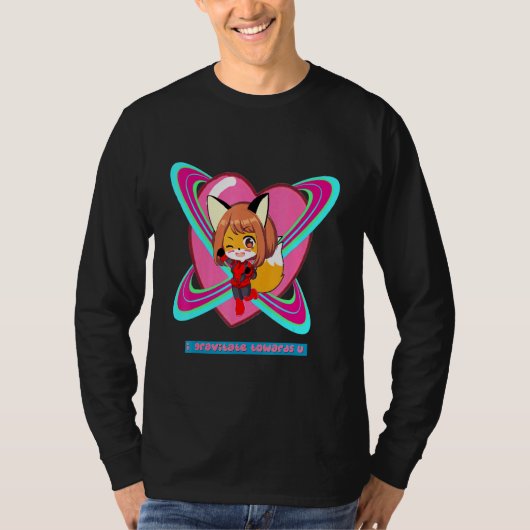 Fox grativity Girl Super Space T-shirt (Voorkant)