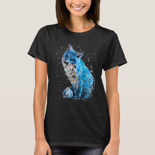 Fox hand gekleurd ijskuim t-shirt