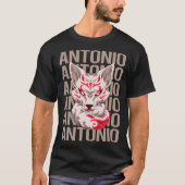 Fox Head - Antonio naam T-shirt (Voorkant)