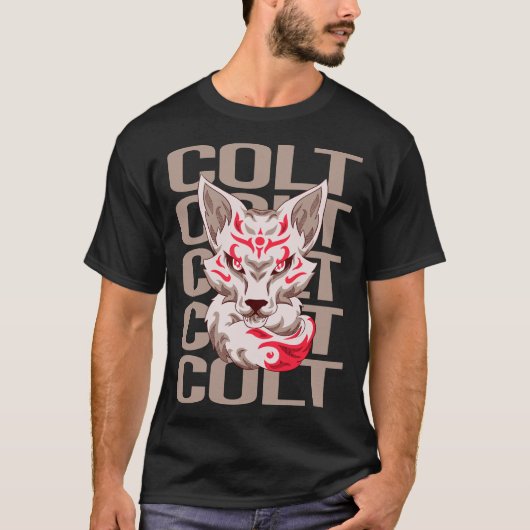 Fox Head - Colt naam T-shirt (Voorkant)