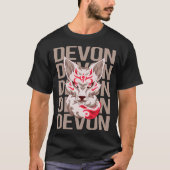 Fox Head - Devon Naam T-shirt (Voorkant)