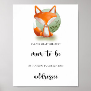 Fox - Help het bezige Poster van de mam-aan-zijn