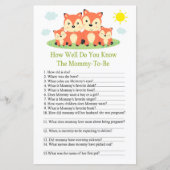 Fox Hoe goed ken je baby shower game? (Voorkant)