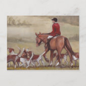 Fox Hunt Art Briefkaart (Voorkant)