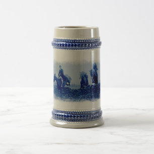 Fox Hunt Ceramic Tankard Bierpul