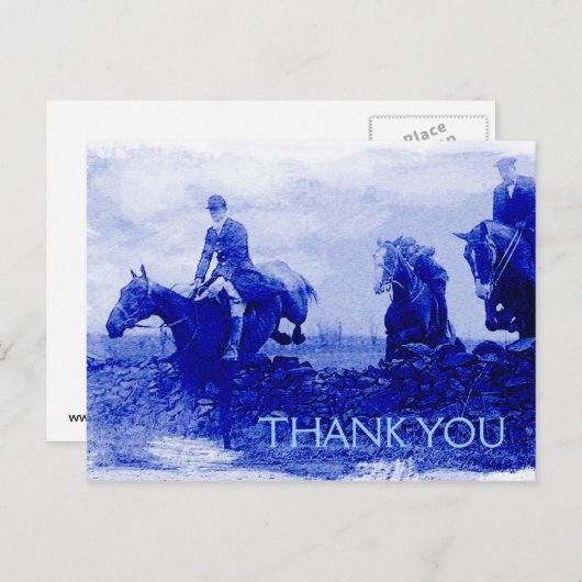 Fox Hunt Dank u Briefkaart (Voorkant / Achterkant)