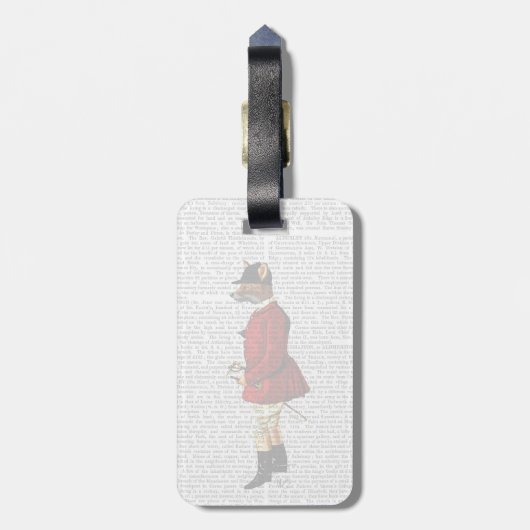Fox Hunter 1 2 Bagagelabel (Achterkant verticaal)