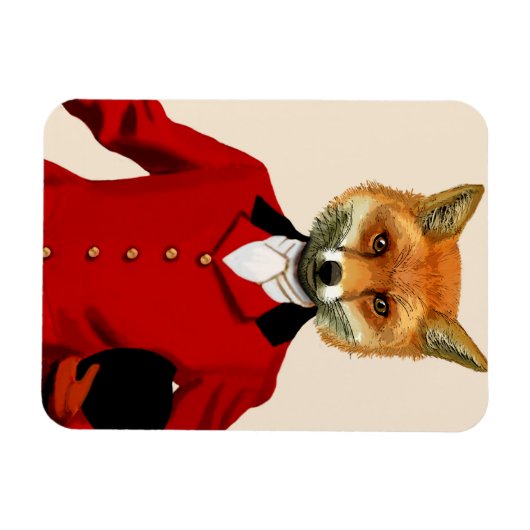 Fox Hunter 2 Portret 2 Magneet (Horizontaal)
