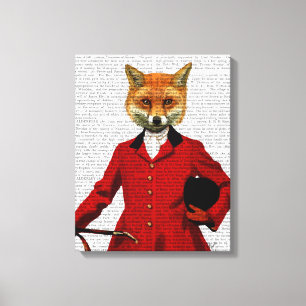Fox Hunter 2 Portret Canvas Afdruk