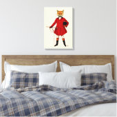 Fox Hunter Canvas Afdruk (Insitu (Slaapkamer))