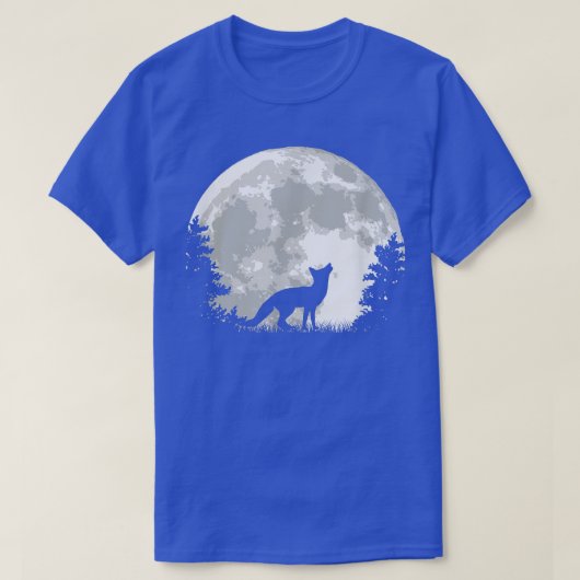 Fox Hunter Forest Walker Moonlight T-Shirt (Design voorkant)
