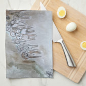 Fox Hunting Scene Tea Towel (keukenhanddoek) Theedoek (Quarter Fold)