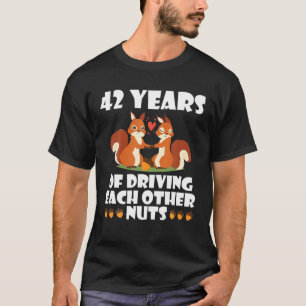 Fox Husband Wife trouwde 42 jaar met elke vrouw T-shirt