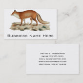 Fox-illustratie Visitekaartje (Voorkant / Achterkant)