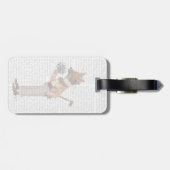 Fox in Boater Bagagelabel (Achterkant horizontaal)