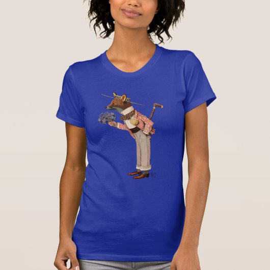 Fox in Boater T-shirt (Voorkant)