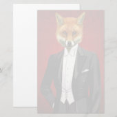 Fox in de Eeuwige Suit, portret Briefpapier (Voorkant / Achterkant)