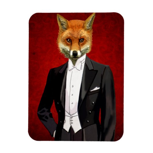 Fox in de Eeuwige Suit, portret Magneet (Verticaal)