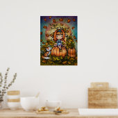 Fox in de Pumpkin Patch Cute Autumn Art Poster (Keuken)