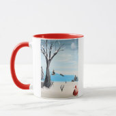 Fox in de winter mok (Links)