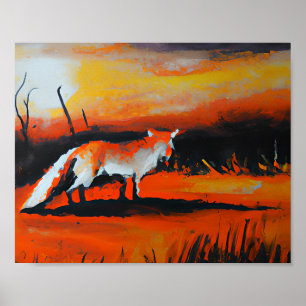Fox in Dusk Poster