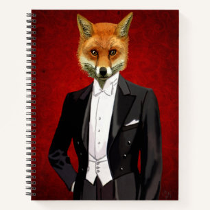 Fox in Evening Suit, portret Notitieboek