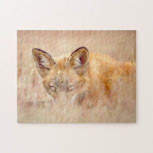 Fox in Grass verbluffend klein Legpuzzel