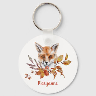 Fox in Herfst / Autumn Leaves Sleutelhanger