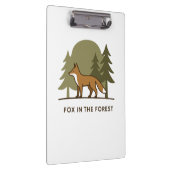 Fox in het bos klembord (Rechts)