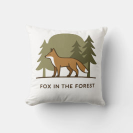 Fox in het bos kussen