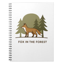 Fox in het bos notitieboek