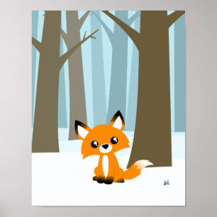 Fox in het Poster Bossen