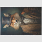 Fox in pak en Pet 3 Decoupage papier (Voorkant)