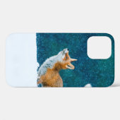 Fox in sneeuwval. Rode vos, vulpes, springen i Case-Mate iPhone Case (Achterkant (horizontaal))