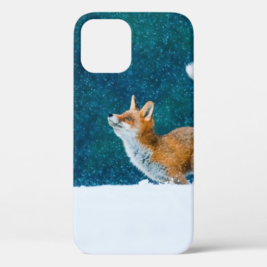 Fox in sneeuwval. Rode vos, vulpes, springen i Case-Mate iPhone Case (Achterkant)