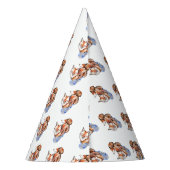 Fox in Sokken Feesthoedjes (Achterkant)