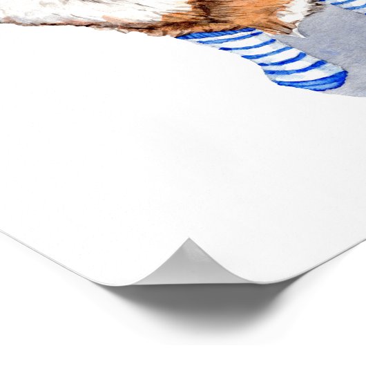 Fox in Sokken Poster (Hoek)