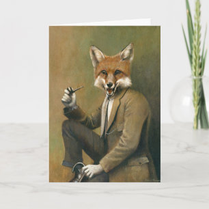  Fox in Suit-kaart Kaart