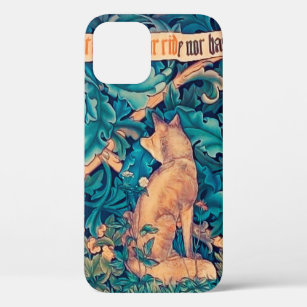 Fox in The Forest, William Morris iPhone 12 Hoesje