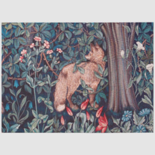 Fox in The Forest, William Morris Tissuepapier