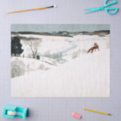 Fox in the Snow van Newell Convers Wyeth Tissuepapier (Craft)