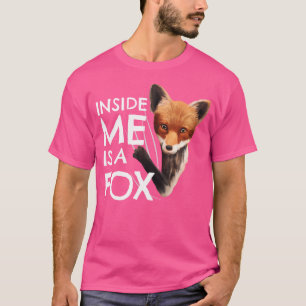 Fox Inside Me Kleedt Grappige Vos T-shirt