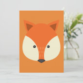 Fox Invitation Kaart (Staand voorkant)