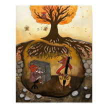 Fox Jam - Twee foxes die muziek afspelen