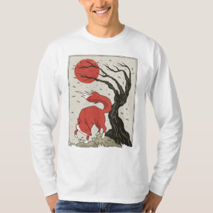 Fox Japanse kunst T-shirt